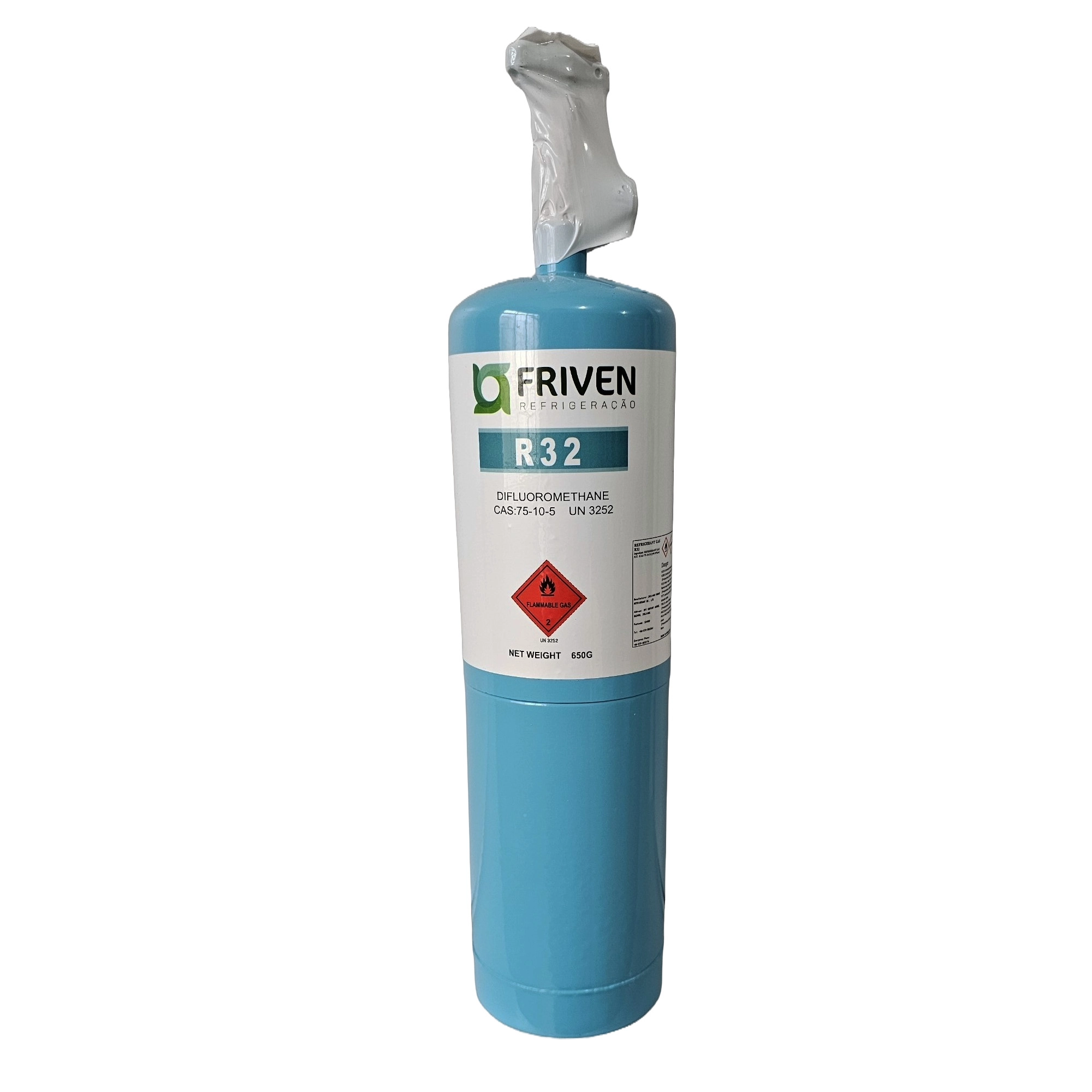 Gas Refrigerante R32 Lata com 650 gramas Friven